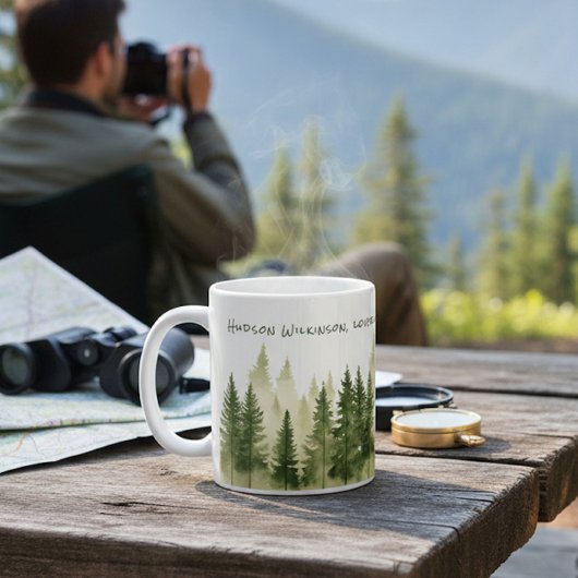 Forest Adventure Name Quote Mug