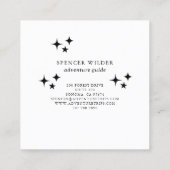 Forest Adventure Natuur Guide Vierkante Visitekaartje (Achterkant)