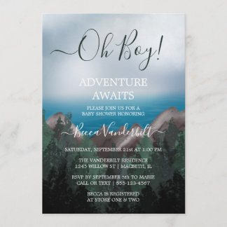 Forest Adventure wacht op Baby shower Kaart