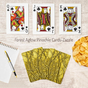 Forest Aglow Pinochle Kaarten