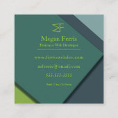 Forest and Moss Professional Vierkante Visitekaartje (Achterkant)