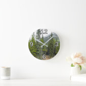 Forest and Mountain Scene Clock Ronde Klok (Huis)