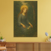 forest angel fine art painting canvas afdruk (Insitu (Woonkamer))
