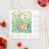 Forest Animal dacht dat het een Baby shower van ee Servet (Insitu)