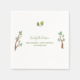Forest Animal Rustic Illustration Servet