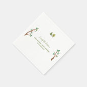 Forest Animal Rustic Illustration Servet (Hoek)