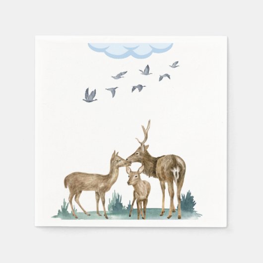 Forest Animals Baby shower servetten (Voorkant)