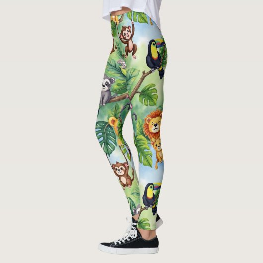 Forest Animals Seamless Pattern Leggings (Links)
