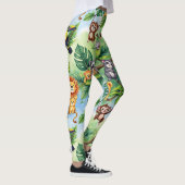 Forest Animals Seamless Pattern Leggings (Rechts)