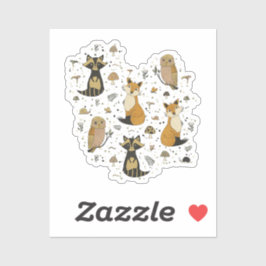 Forest animals sticker