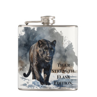 Forest Animals Tiger Strength Flask Heupfles
