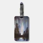Forest Aurora Aanpasbare Bagage Label (Achterkant verticaal)