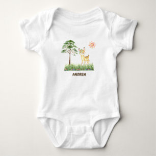 Forest Baby Deer T-Shirt, een carrosseriepak Romper