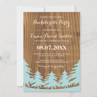 Forest Bachelorette Party nodigt uit Kaart