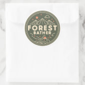 Forest Bather Circle Ronde Sticker (Tas)