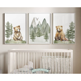Forest Beer Nursery Prints - Set van 3