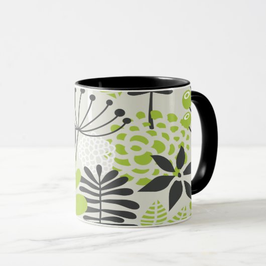 Forest Bird in Green Garden Mug (Devant droit)