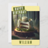 Forest Birthday Kaart (Voorkant)