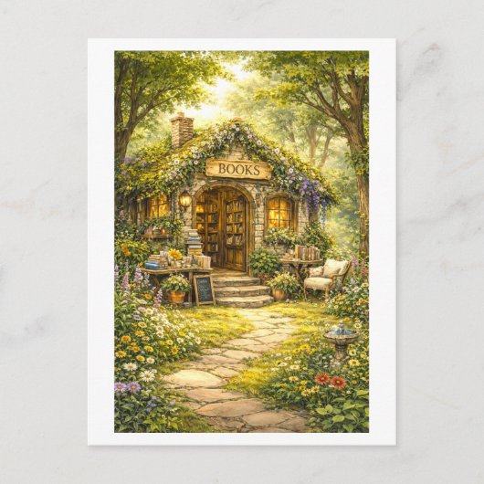 Forest Bookstore Briefkaart (Voorkant)