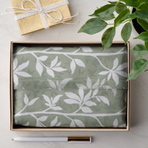 Forest Breeze Minimalistische Botanische Silhouett Tissuepapier