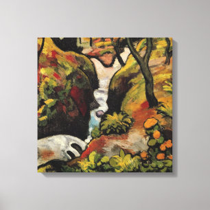 Forest Brook door August Macke Expressionisme Canvas Afdruk