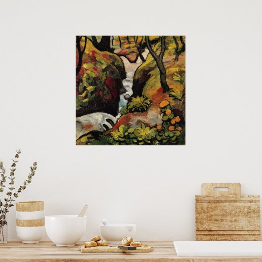 Forest Brook door August Macke Expressionisme Poster (Keuken)