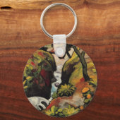 Forest Brook door August Macke  Expressionisme Sleutelhanger (Voorkant)