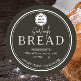 Forest Brown Bakery Sourdough Bread Logo Sticker