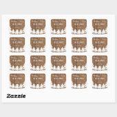 Forest bruiloft gunst Stickers (Vel)