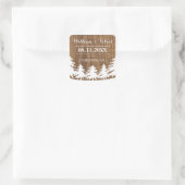 Forest bruiloft gunst Stickers (Tas)