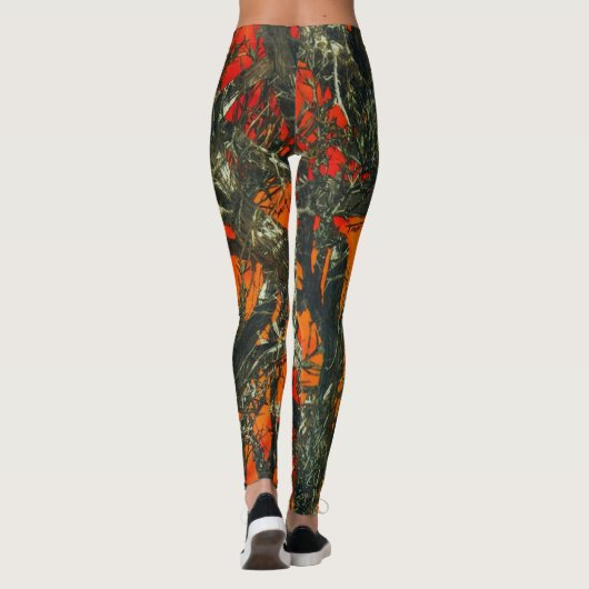 Forest Camo Pattern Leggings (Achterkant)