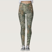 Forest Camo Pattern Leggings (Voorkant)