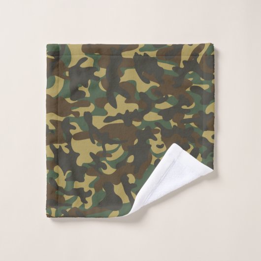 Forest Camouflage Bad Handdoek (Wasdoekje)