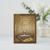 Forest Candle  Briefkaart (Staand voorkant)