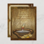 Forest Candle  Briefkaart (Voorkant / Achterkant)