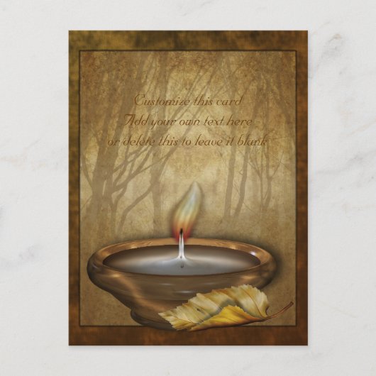 Forest Candle  Briefkaart (Voorkant)