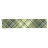 Forest Canopy Green Cream en Plaid Korte Tafelloper (Horizontaal)