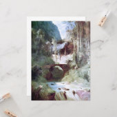 Forest Canyon (door Carl Blechen) Kaart (Voorkant / Achterkant in situ)