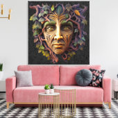 Forest Carving Canvas Art (Insitu (Woonkamer))