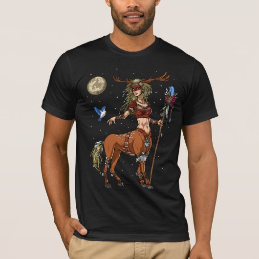 Forest Centaur Shaman T-shirt (Voorkant)