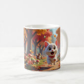Forest Chase: Running Cat Mug Koffiemok (Voorkant rechts)