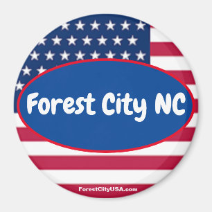 Forest City NC Patriotic magnet Magneet