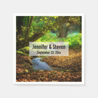 Forest Creek Beauful Natuur Photo Wedding Servet
