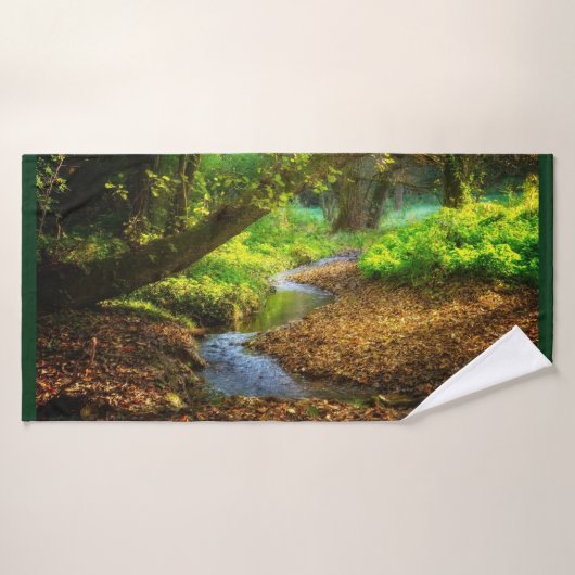 Forest Creek Belle nature Paysage Photo (Serviette de bain)