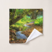 Forest Creek Belle nature Paysage Photo (Gant de toilette)