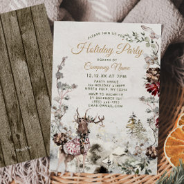 Forest Deer Corporate Holiday Kerstfeest Kaart