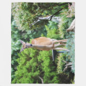 Forest Deer Fleece Deken (Voorkant)