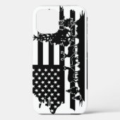 *~* Forest Deer Pines Modern American Flag AP27 Case-Mate iPhone Case (Achterkant)