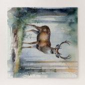 Forest Deer Puzzle Legpuzzel (Horizontaal)