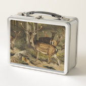 Forest Deer Rustic Country Personalized Metal Lunc (Voorkant)